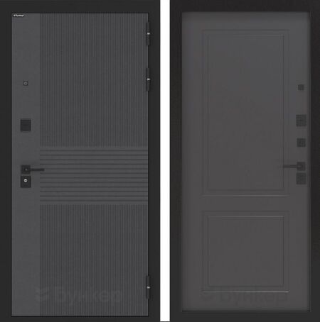 Входная дверь БН-05 панель ФЛ-609 - Графит софт