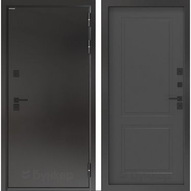 Дверь БН-10 панель ФЛ-609 - Графит софт