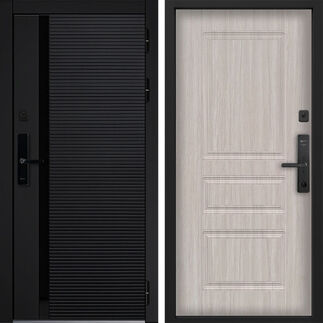Входная дверь Command Doors Cyber Horizon 02 Белая Лиственница