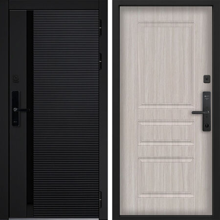 Входная дверь Command Doors Cyber Horizon 02 Белая Лиственница