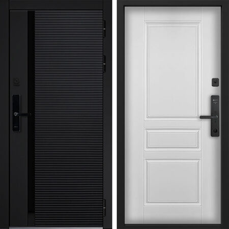 Входная дверь Command Doors Cyber Horizon 02 Белый Матовый