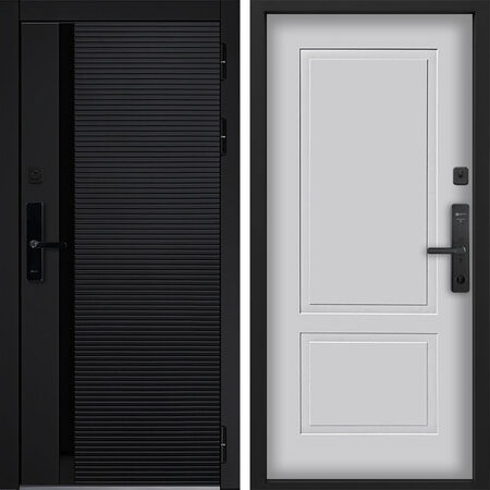 Входная дверь Command Doors Cyber Horizon 05 Белый матовый