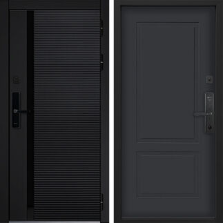 Входная дверь Command Doors Cyber Horizon 05 Графит Серый