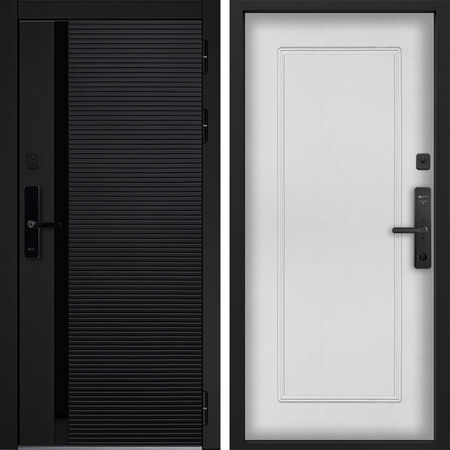 Входная дверь Command Doors Cyber Horizon 38.02 Белый матовый