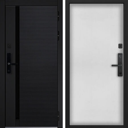 Входная дверь Command Doors Cyber Horizon 00 Белый матовый