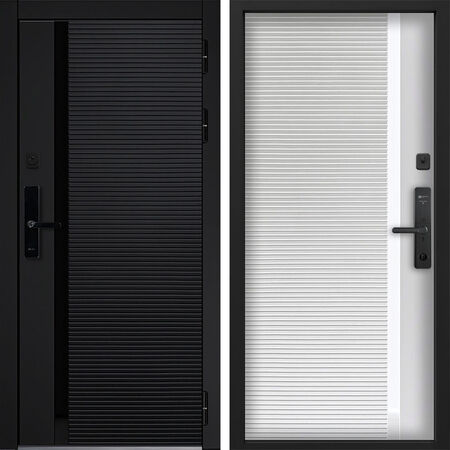 Входная дверь Command Doors Cyber Horizon 30Б белый матовый