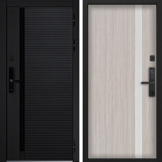 Входная дверь Command Doors Cyber Horizon 6S Белая Лиственница