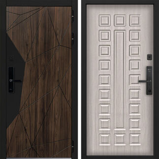 Входная дверь Command Doors Cyber Shelwood 01 Белая лиственница