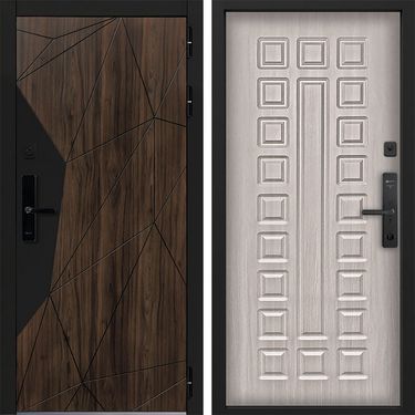 Дверь Command Doors Cyber Shelwood 01 Белая лиственница