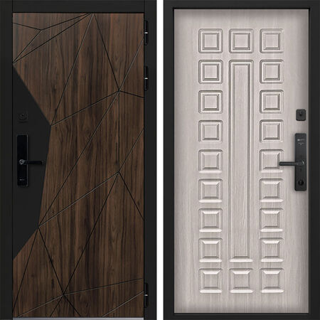 Входная дверь Command Doors Cyber Shelwood 01 Белая лиственница