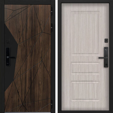 Входная дверь Command Doors Cyber Shelwood 02 Белая Лиственница