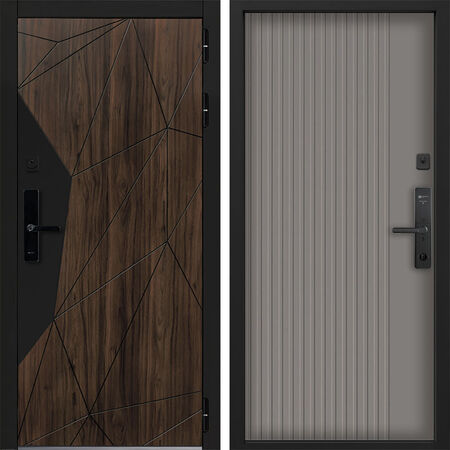 Входная дверь Command Doors Cyber Shelwood 03 Кварц софт