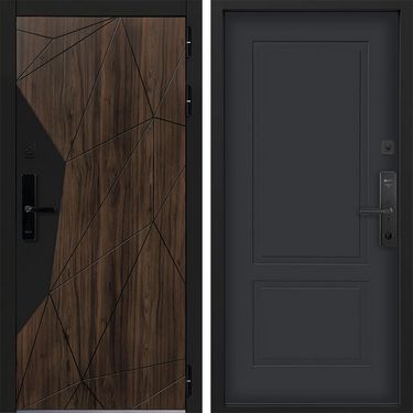 Дверь Command Doors Cyber Shelwood 05 Графит Серый