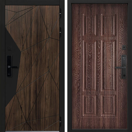 Входная дверь Command Doors Cyber Shelwood 15 Дуб коньяк