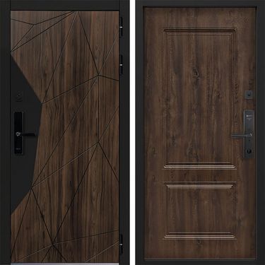 Дверь Command Doors Cyber Shelwood 61 Темный дуб