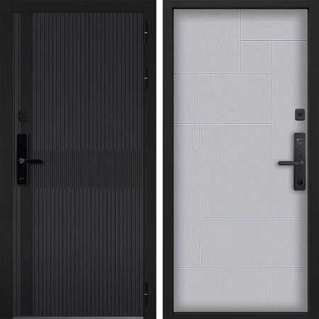 Входная дверь Command Doors Cyber matrix grey 46 Альберо Браш