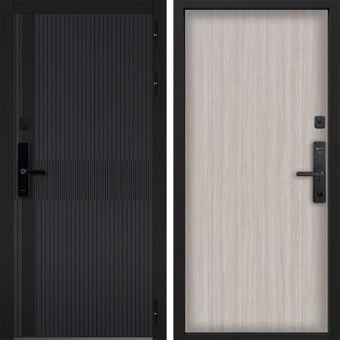 Дверь Command Doors Cyber matrix grey 00 Белая лиственница