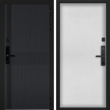 Дверь Command Doors Cyber matrix grey 00 Белый матовый