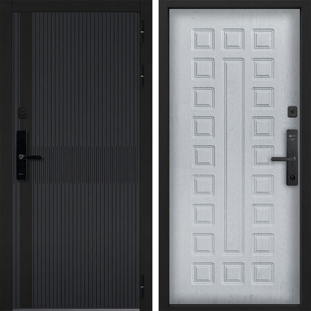 Входная дверь Command Doors Cyber matrix grey 01 альберо браш грей