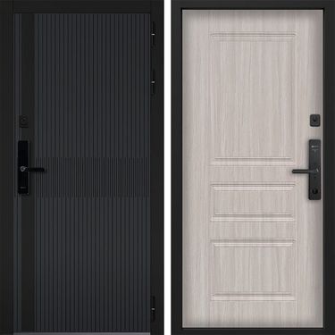 Дверь Command Doors Cyber matrix grey 02 Белая Лиственница