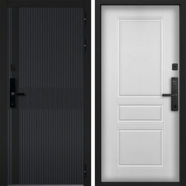 Дверь Command Doors Cyber matrix grey 02 Белый Матовый