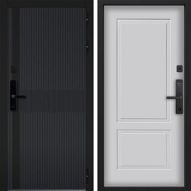 Дверь Command Doors Cyber matrix grey 05 Белый матовый
