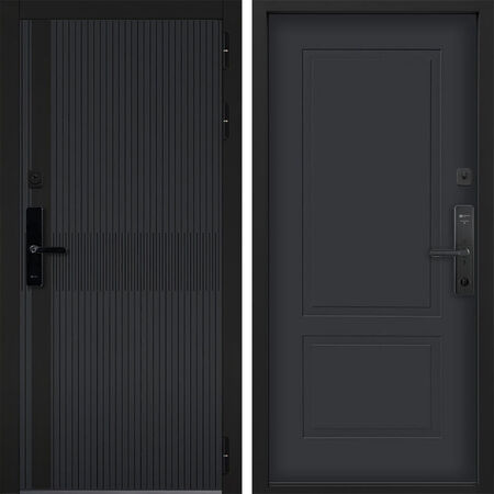 Входная дверь Command Doors Cyber matrix grey 05 Графит Серый