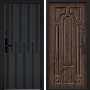 Дверь Command Doors Cyber matrix grey 17.02 Темный Дуб