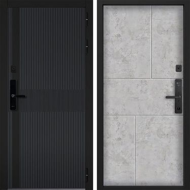 Дверь Command Doors Cyber matrix grey 38 Бетон молочный