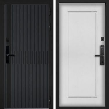 Дверь Command Doors Cyber matrix grey 38.02 Белый матовый
