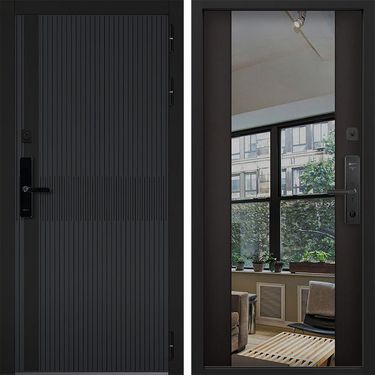 Дверь Command Doors Cyber matrix grey 3Z Венге