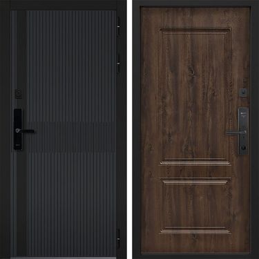 Дверь Command Doors Cyber matrix grey 61 Темный дуб