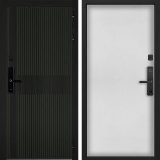 Входная дверь Command Doors Cyber matrix oliva 00 Белый матовый