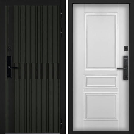 Входная дверь Command Doors Cyber matrix oliva 02 Белый Матовый