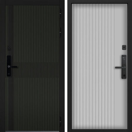 Входная дверь Command Doors Cyber matrix oliva 03 Белый матовый