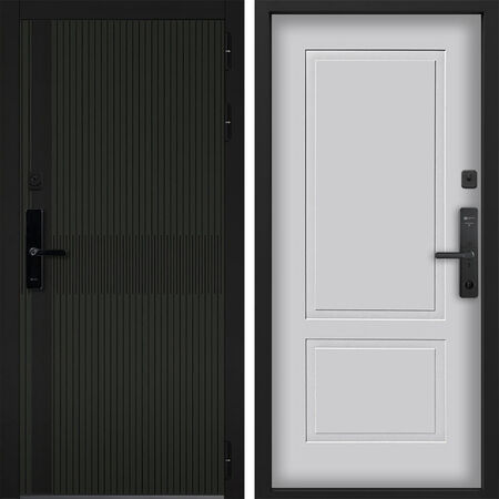 Входная дверь Command Doors Cyber matrix oliva 05 Белый матовый