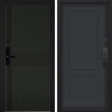 Дверь Command Doors Cyber matrix oliva 05 Графит Серый