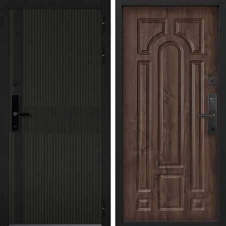 Входная дверь Command Doors Cyber matrix oliva 17.02 Темный Дуб