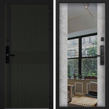 Дверь Command Doors Cyber matrix oliva 3z бетон молочный