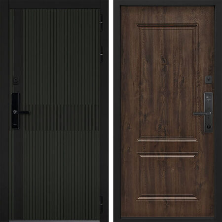 Входная дверь Command Doors Cyber matrix oliva 61 Темный дуб