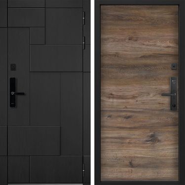 Дверь Command Doors Cyber tetris black 00 Дуб Бомонт