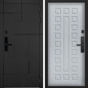 Дверь Command Doors Cyber tetris black 01 альберо браш грей