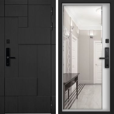 Дверь Command Doors Cyber tetris black 116Z белый матовый