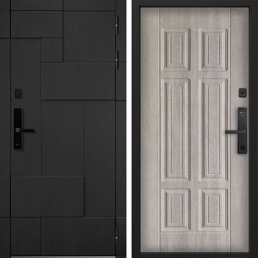 Дверь Command Doors Cyber tetris black 15 Дуб крем
