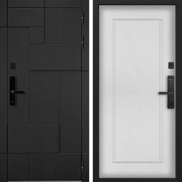 Дверь Command Doors Cyber tetris black 38.02 Белый матовый