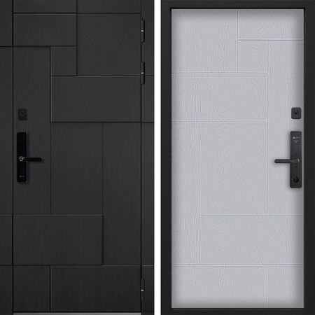 Входная дверь Command Doors Cyber tetris black 46 Альберо Браш