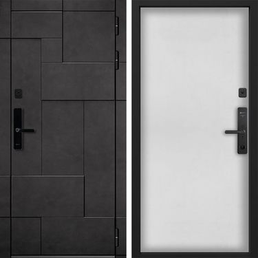 Дверь Command Doors Cyber tetris grey 00 Белый матовый