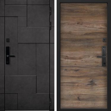 Дверь Command Doors Cyber tetris grey 00 Дуб Бомонт