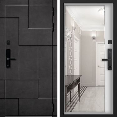 Дверь Command Doors Cyber tetris grey 116Z белый матовый