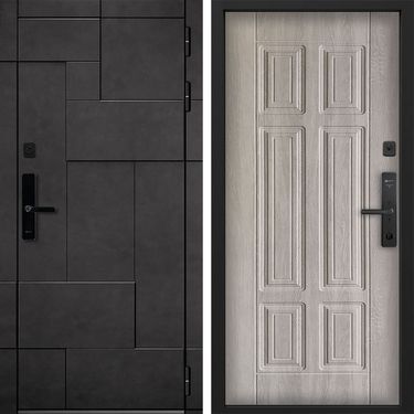 Дверь Command Doors Cyber tetris grey 15 Дуб крем